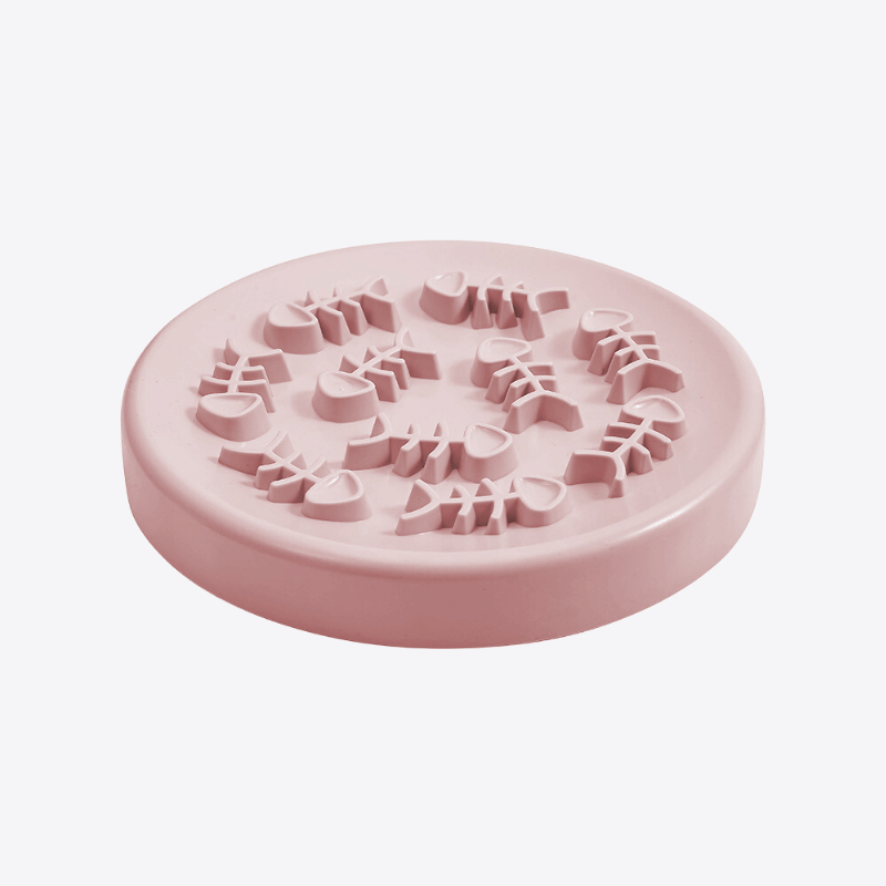 gamelle-anti-glouton-chat-ceramique-rose