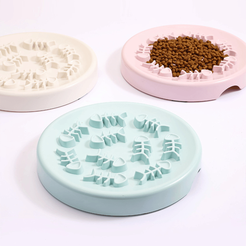 gamelle-anti-glouton-chat-ceramique-trois-gamelles-plat